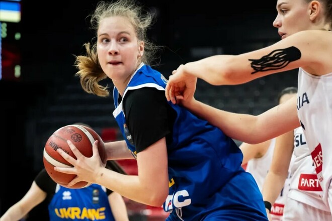 Женская сборная Украины U-20 по баскетболу уступила Словении