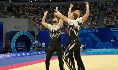 ФОТО. Спортивные акробаты из Украины стали вице-чемпионами Всемирных игр