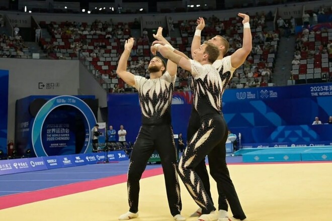 ФОТО. Спортивні акробати з України стали віце-чемпіонами Всесвітніх ігор