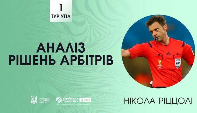ВИДЕО. Риццоли прокомментировал спорные судейские моменты 1-го тура УПЛ