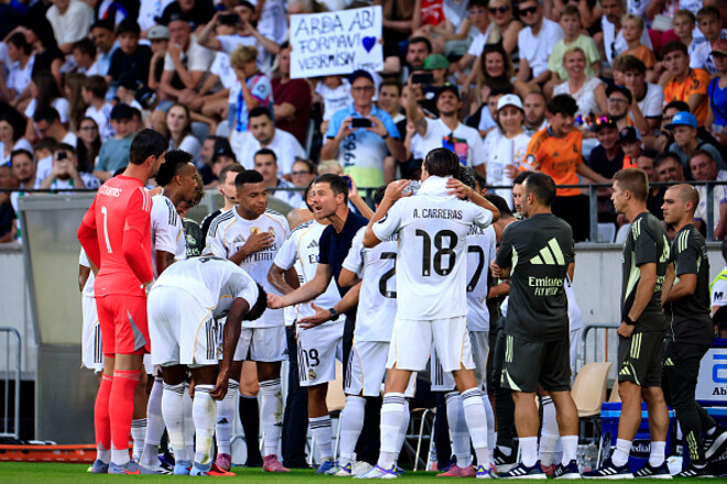 Дубль и ассист Мбаппе. Реал разбил австрийскую команду, Лунин вышел на 61-й