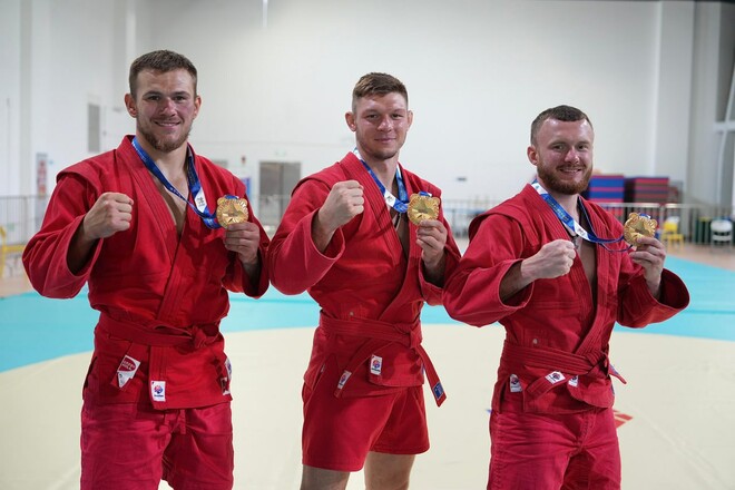 Боевое самбо. Три украинца взяли золото Всемирных игр, победив нейтралов