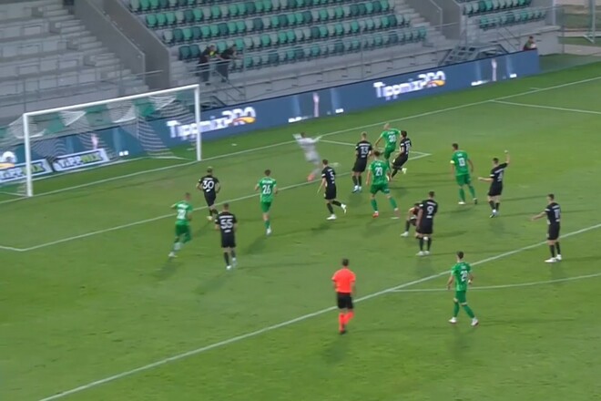 ВІДЕО. Полісся пропустило наприкінці першого тайму в Угорщині