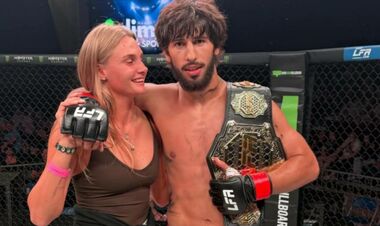 The boyfriend of Yastremskaya knockout won the vacant title at the MMA tournament
