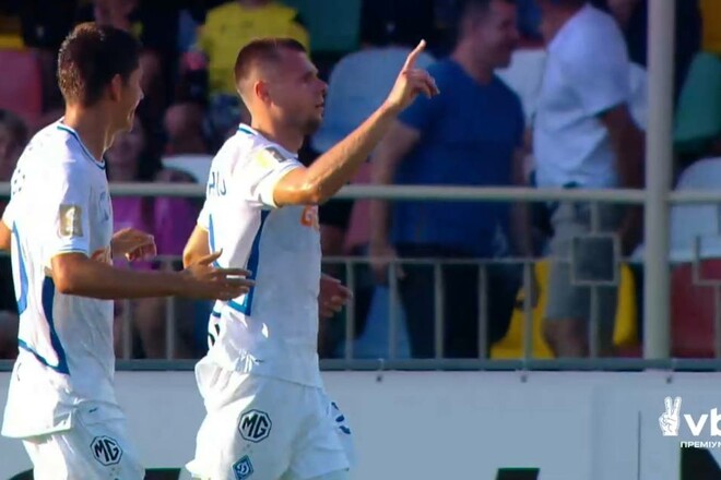 ВІДЕО. Динамо виграло перший тайм у Епіцентру завдяки голу Михайленка