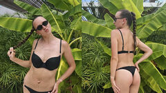 Photo. Dynamo's wife lit up in a bikini-a stunning form