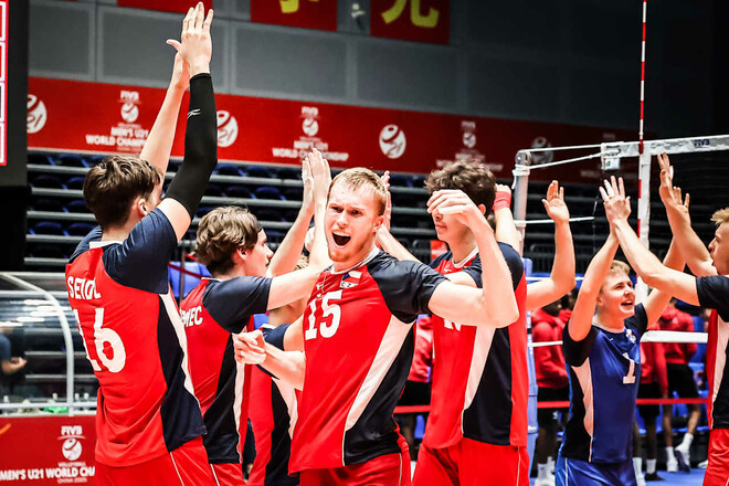 Чехия не оставила шансов сопернику в матче чемпионата мира по волейболу U21