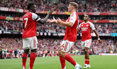 ФОТО. Топ-новичок Арсенала Дьекереш забил первый гол в АПЛ