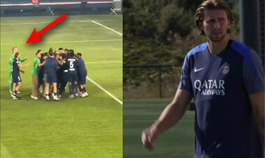 VIDEO. What did Zabarny when I saw that Safonov was standing next?