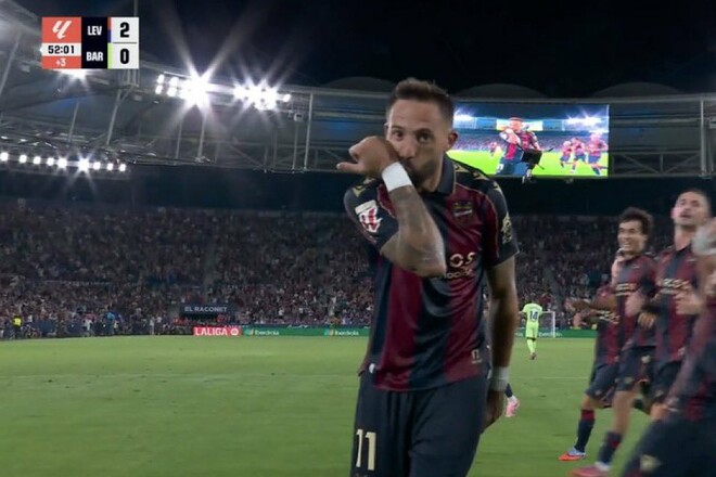 ВІДЕО. Барселона програла тайм Леванте 0:2, пропустивши 2-й гол із пенальті