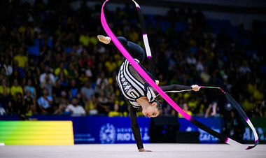 Таисия Онофрийчук взяла бронзовую медаль ЧМ-2025 в упражнениях с лентой