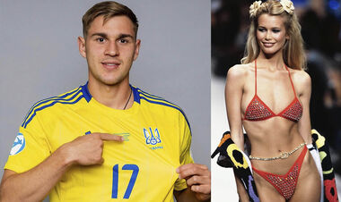 ФОТО. Топ-модель прийшла подивитися на гру футболіста збірної України