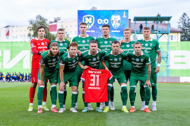 Игроки Оболони перед кубковым матчем поддержали травмированного партнера