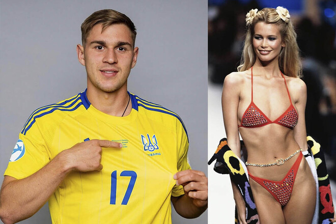 ФОТО. Топ-модель пришла посмотреть на игру футболиста сборной Украины