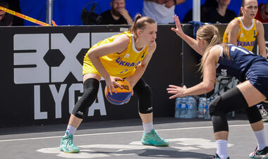 В суху. Жіноча збірна України U-21 з баскетболу 3х3 розгромила Катар