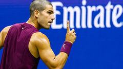 A new hairstyle, the same strength. Alaras overcame Goliath at the start of US Open 2025