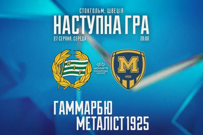 Хаммарбю – Металіст 1925. Кваліфікація жіночої ЛЧ. Дивитися онлайн LIVE
