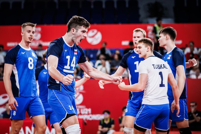 Чехия с камбэком завоевала путевку в четвертьфинал ЧМ по волейболу U21