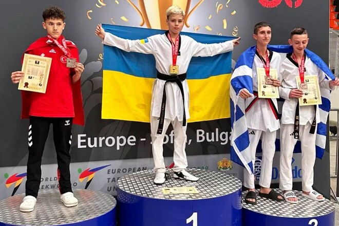 The young Ukrainian raised the Ukrainian flag in Taekwondo competitions in Sofia
