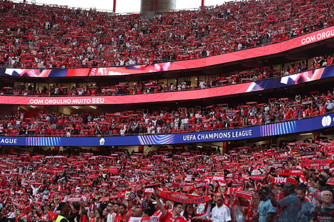 Бенфіка, ФКСБ та Хайдук лідирують за відвідуваністю у єврокубках 25/26