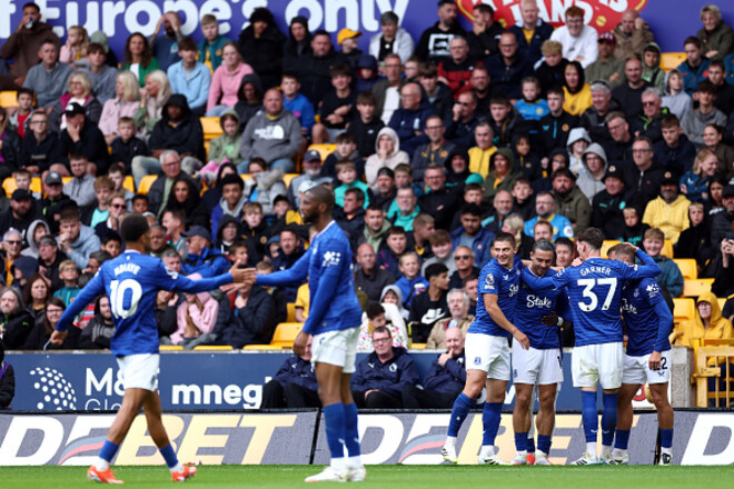 Два ассиста от Грилиша. Эвертон вместе с Миколенко выиграл триллер у Вулвз