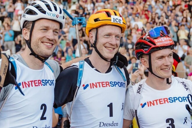 Брати Бьо виграли гонку легенд City Biathlon у німецькому Дрездені
