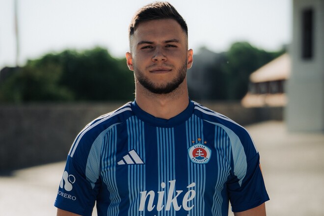Kukharevich first issued a hat-trick for Slovan from Bratislava