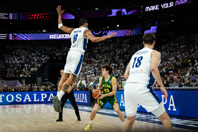 Євробаскет-2025. Литва перемогла Фінляндію і достроково вийшла у плейоф