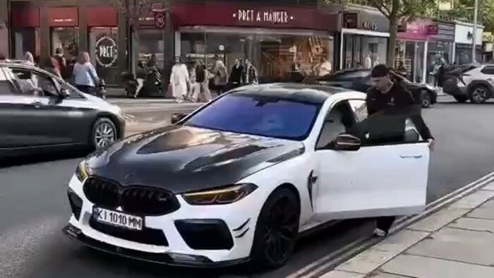 ВИДЕО. Как выглядит BMW M8, на котором Мудрик 13 раз нарушил правила