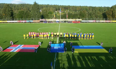 Ukraine U-18 clearly defeated the Norwegians at the start of the tournament in Sweden
