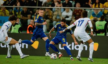 ФОТО. Волошин, Очеретько и Бондаренко дебютировали за сборную Украины