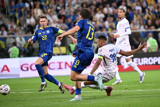 ВІДЕО. Забарний не зупинив. Як Мбаппе забив гол у матчі Україна – Франція