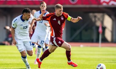 Латвия едва не вырвала сенсационную ничью у Сербии, попав в штангу на 90+2