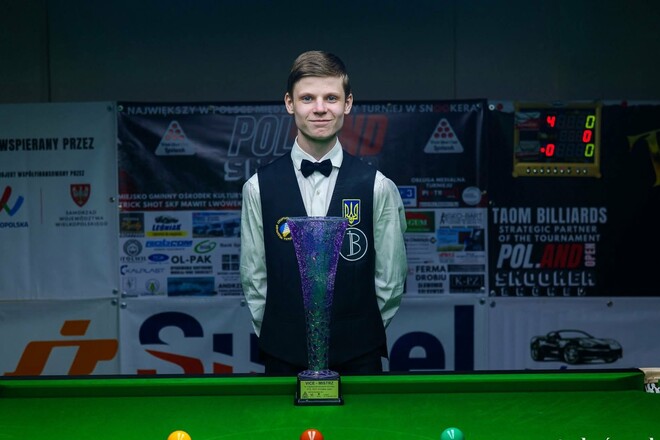 Юний снукерист Лагодзинський виграв Кубок Румунії та став другим у Польщі