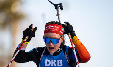 Немецкая биатлонистка создала украшение в честь победы на Кубке мира