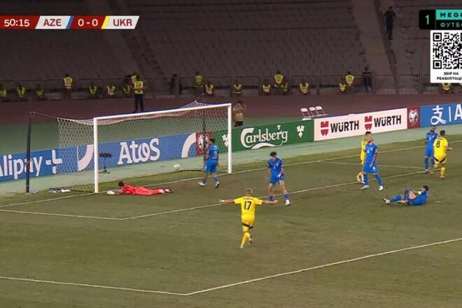ВИДЕО. Как Судаков вывел сборную Украины вперед в матче против Азербайджана