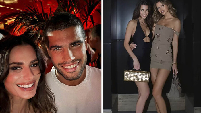 ФОТО. Алькарас праздновал титул с топ-моделями