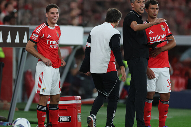 ФОТО. Десятка на полі: Судаков дебютував у складі Бенфіки