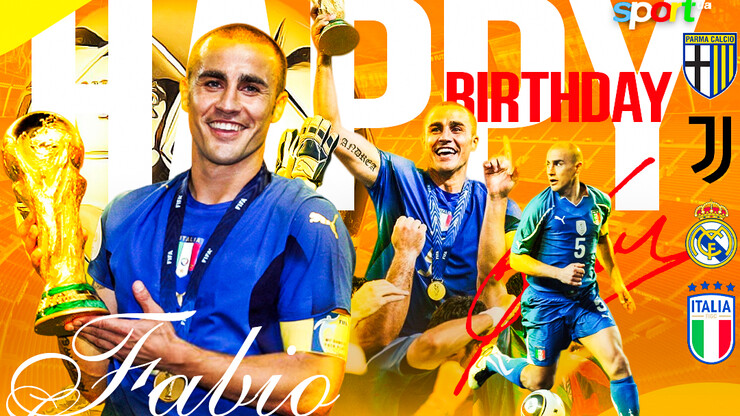 Стена итальянского футбола. Фабио Каннаваро празднует день рождения