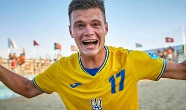 The footballer of the national team of Ukraine: