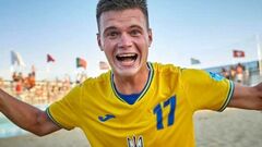 The footballer of the national team of Ukraine: