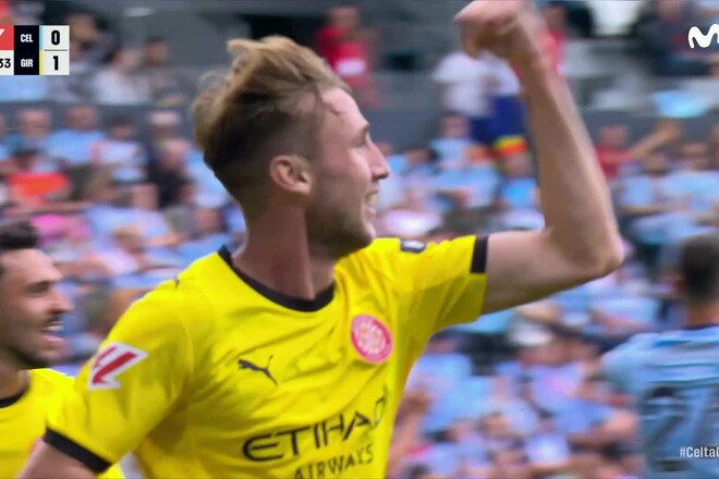 ВИДЕО. Эмоции и празднование Ваната после первого гола в футболке Жироны