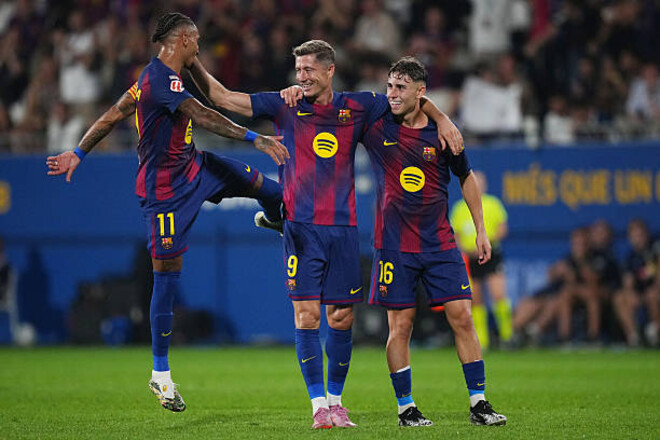 Впервые в XXI в. два игрока Барселоны оформили дубль после выхода на замену