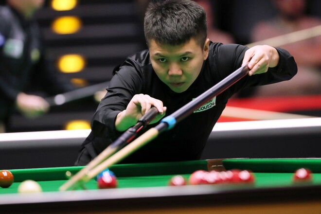 ВИДЕО. Китайский снукерист Чжоу Юэлун сделал 3-й в карьере максимум
