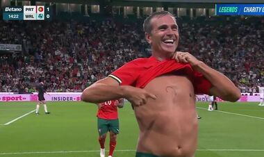 ВІДЕО. Як Паулета відкрив рахунок у матчі Легенд Португалії та Легенд світу