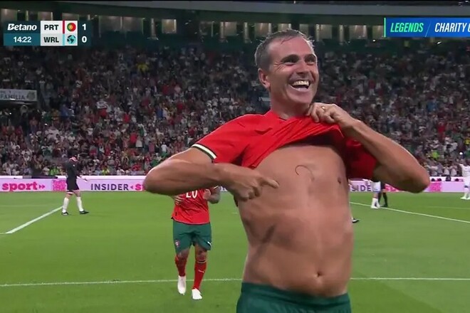 ВІДЕО. Як Паулета відкрив рахунок у матчі Легенд Португалії та Легенд світу