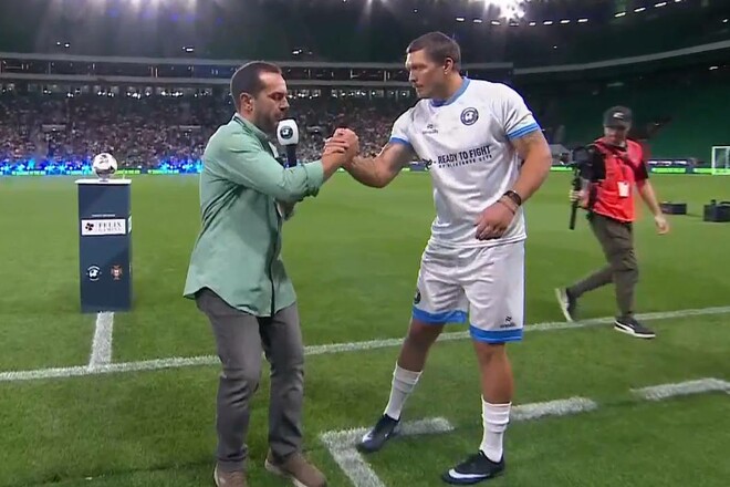 Усик зіграв у футбол. Легенди Португалії та світу видали шоу в Лісабоні