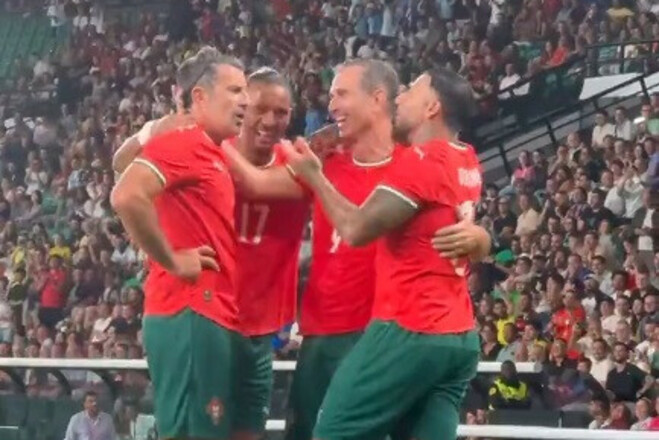 ВІДЕО. Легенди Португалії й світу провели яскравий 2-й тайм з шквалом голів