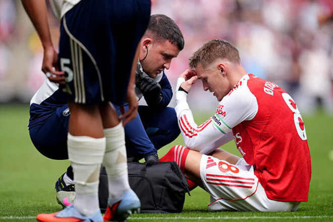 Рецидив травми. Хавбек Арсеналу Едегор травмував плече у матчі АПЛ