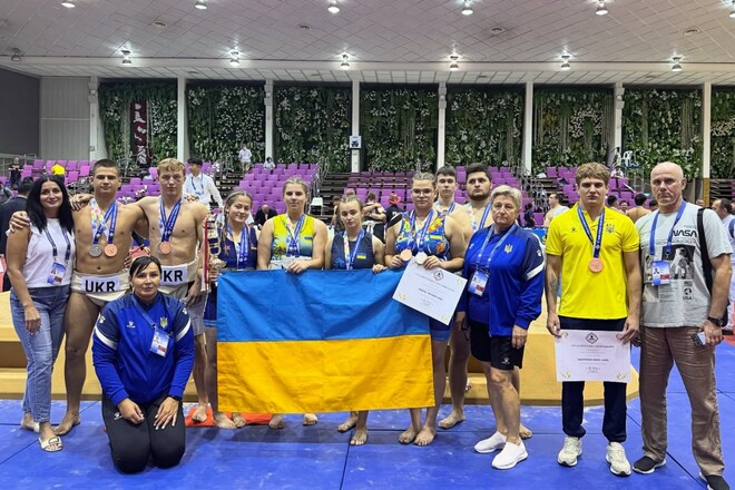 Юниорская сборная Украины стала второй в общем зачете ЧМ по сумо